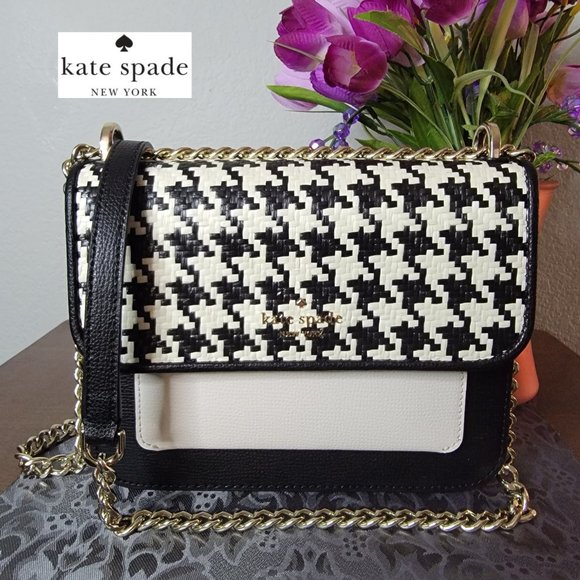 kate spade Handbags - Kate Spade NY Remi Flap Chain Crossbody Black/White Multi